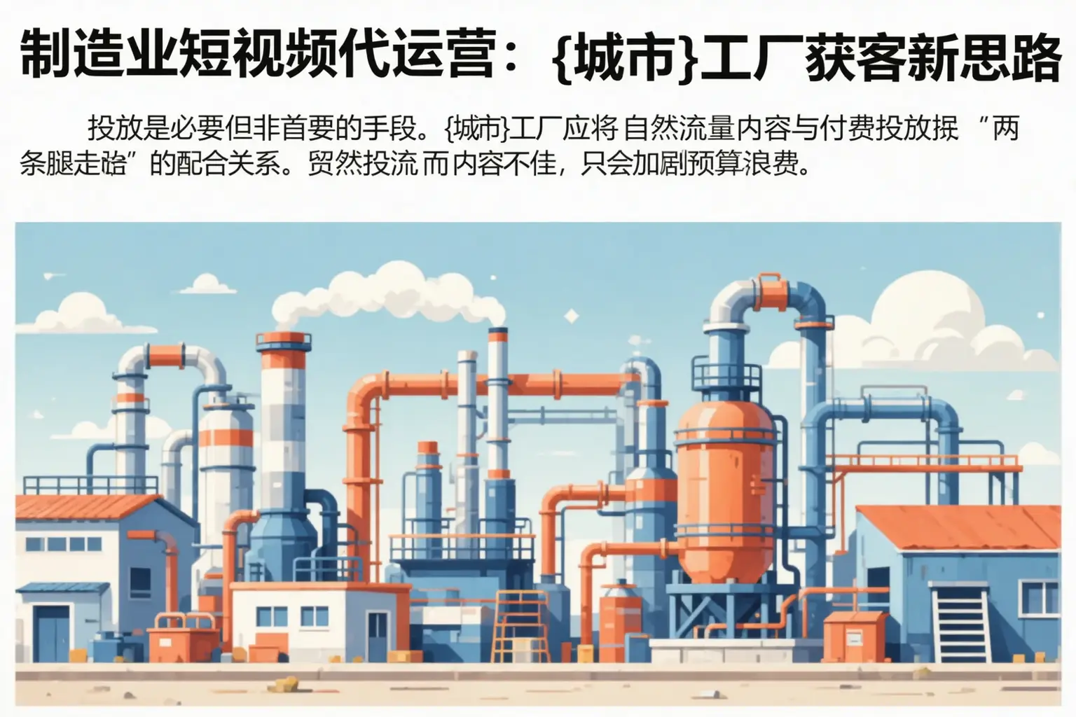 制造业短视频代运营:合阳工厂获客新思路
